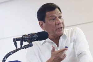 Former president Rodrigo Duterte File Photo