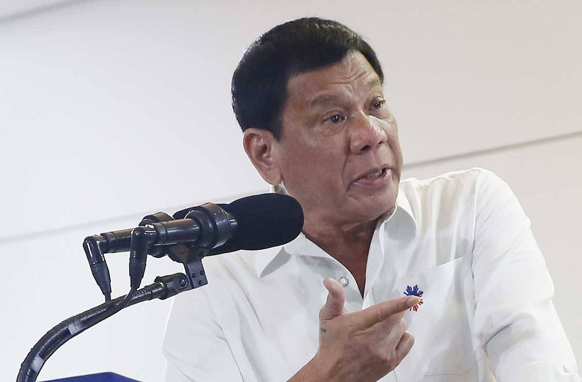 Former president Rodrigo Duterte File Photo