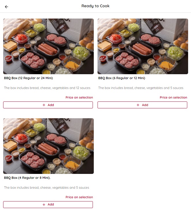 Burger Co. Ready to cook