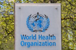 HEALTH BODY The World Health Organization’s name and logo are seen at its headquarters in the city of Geneva, western Switzerland on April 15, 2020. AP FILE PHOTO
