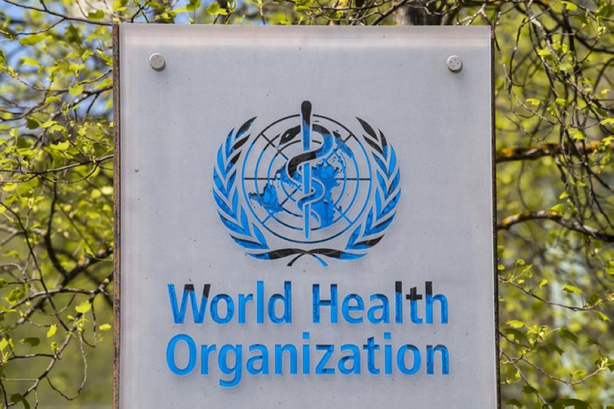 HEALTH BODY The World Health Organization’s name and logo are seen at its headquarters in the city of Geneva, western Switzerland on April 15, 2020. AP FILE PHOTO