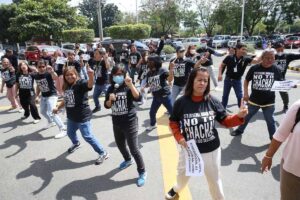 STEP ON CHA-CHA Senate employees hold a rally on Thursday, Feb. 1, 2024, against a people’s initiative campaign to revise the 1987 Constitution. PHOTO BY RENE H. DILAN