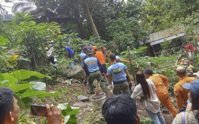 Desperate Search for Survivors in Philippines Landslide This handout photo taken on February 7, 2024 and obtained from the Facebook page of the Office of the Provincial Fire Marshal (OPFM) Davao de Oro shows responders conduct rescue operations at the site of a landslide in Maco, Davao de Oro. AFP PHOTO / Office of the Provincial Fire Marshal (OPFM) Davao de Oro