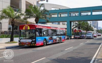 Department of Tourism Launches Pasay-Paranaque Hop-On-Hop-Off Tours TOUR ON WHEELS The Entertainment Hub has 13 bus stops: Ninoy Aquino International Airport (NAIA) Terminals 1, 2, and 3, Newport World Resorts, City of Dreams, Ayala Malls Manila Bay, Parqal, Okada Manila, Solaire Resort, Luxe Duty Free, Mall of Asia (MOA) Main Stop, SMX Convention Center, and MOA Seaside.