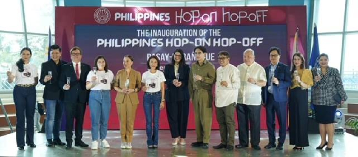 NEW HUB STOP The Department of Tourism (DoT) and SM Supermalls inaugurate the new Pasay-Parañaque Philippines Hop-On Hop-Off Travel hub at the Mall of Asia on Thursday, Feb. 8, 2024. Those who attended the inauguration are (fourth from left) DoT-National Capital Region Regional Director Sharlene Zabala-Batin, Tourism Promotions Board Chief Operating Officer Maria Margarita Nograles, Tourism Secretary Ma. Christina Frasco, Ayala Land Senior Vice President for Leasing and Hospitality Mariana Zobel de Ayala-Aboitiz, SM Supermalls President Steven Tan, and Pasay City 2nd District Councilor Joey Calixto Isidro, with partners joining them. CONTRIBUTED PHOTO