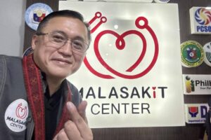 Sen. Christopher 'Bong' Go at one of the Malasakit Centers. CONTRIBUTED PHOTO
