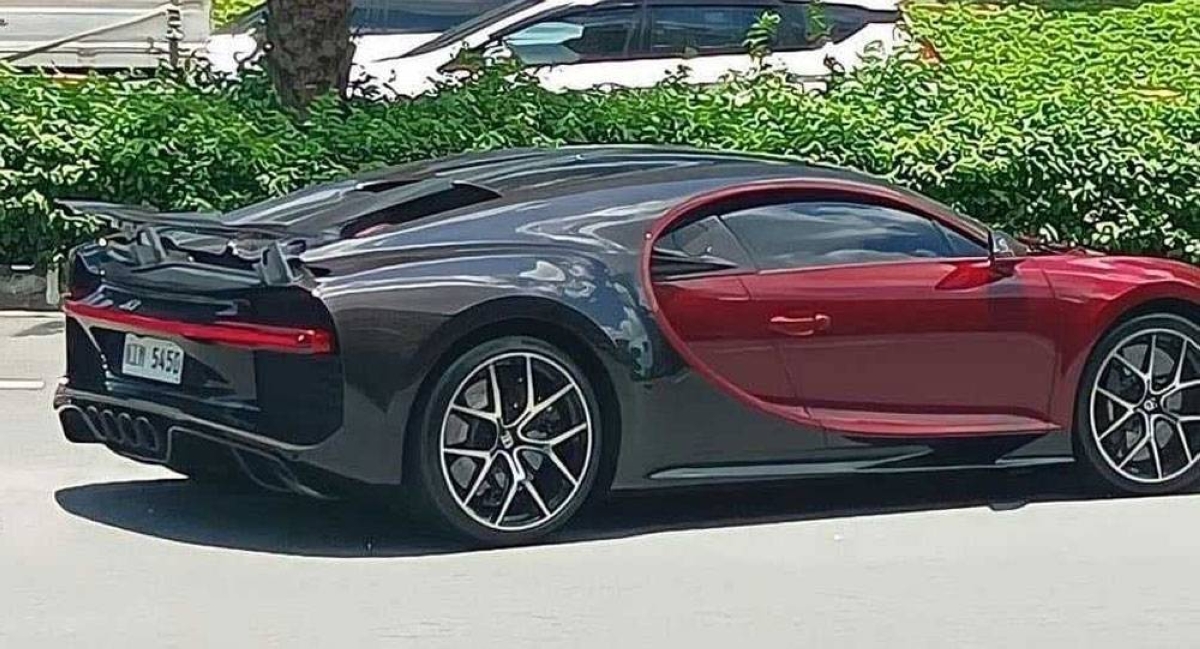 One of two Bugatti Chiron sports cars seized by the Bureau of Customs. PHOTO BY BOC