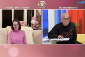 STAYING ALIVE Kris Aquino grants Boy Abunda a live interview from California, USA to share the latest on her health. Aquino revealed that she was diagnosed with a fifth disease and one that could end her life. She remains optimistic, however, saying, ‘I refuse to die.’ SCREENSHOT FROM GMA NETWORK YOUTUBE CHANNEL