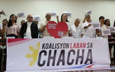 Religious and various group's launch ed Wednesday, February 14 at Knight's of Columbus, a coalition against a renewed push for Charter Change(Cha-Cha) which they said will not solve the country's contrary to its proponents.PHOTO BY: RENE H. DILAN