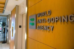 The offices of the World Anti-Doping Agency in Montreal, on November 11, 2021. Andrej Ivanov / AFP