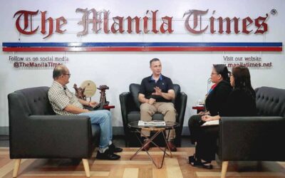 From the expert Raymond Powell, director of SeaLight and project lead for Project Myoushu at Stanford University’s Gordian Knot Center for National Security Innovation, discusses incursions in the West Philippine Sea with The Manila Times reporters Franco Baroña, Kristina Maralit and Bernadette Tamayo. PHOTO BY J. GERARD SEGUIA