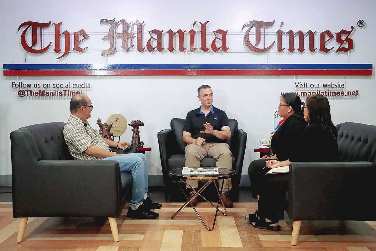 From the expert Raymond Powell, director of SeaLight and project lead for Project Myoushu at Stanford University’s Gordian Knot Center for National Security Innovation, discusses incursions in the West Philippine Sea with The Manila Times reporters Franco Baroña, Kristina Maralit and Bernadette Tamayo. PHOTO BY J. GERARD SEGUIA