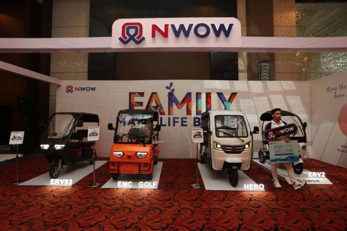 The Family series is composed of three-wheeler and four-wheeler electric vehicles, suitable for
the travelling family. CONTRIBUTED PHOTO