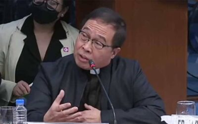 Cocopea President Fr. Albert Delvo. Screengrab from Senate Public Hearing of the Committee on Constitutional Amendments and Revision of Codes
