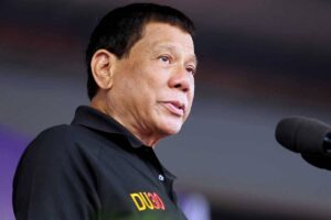 Former Philippine President Rodrigo Duterte.