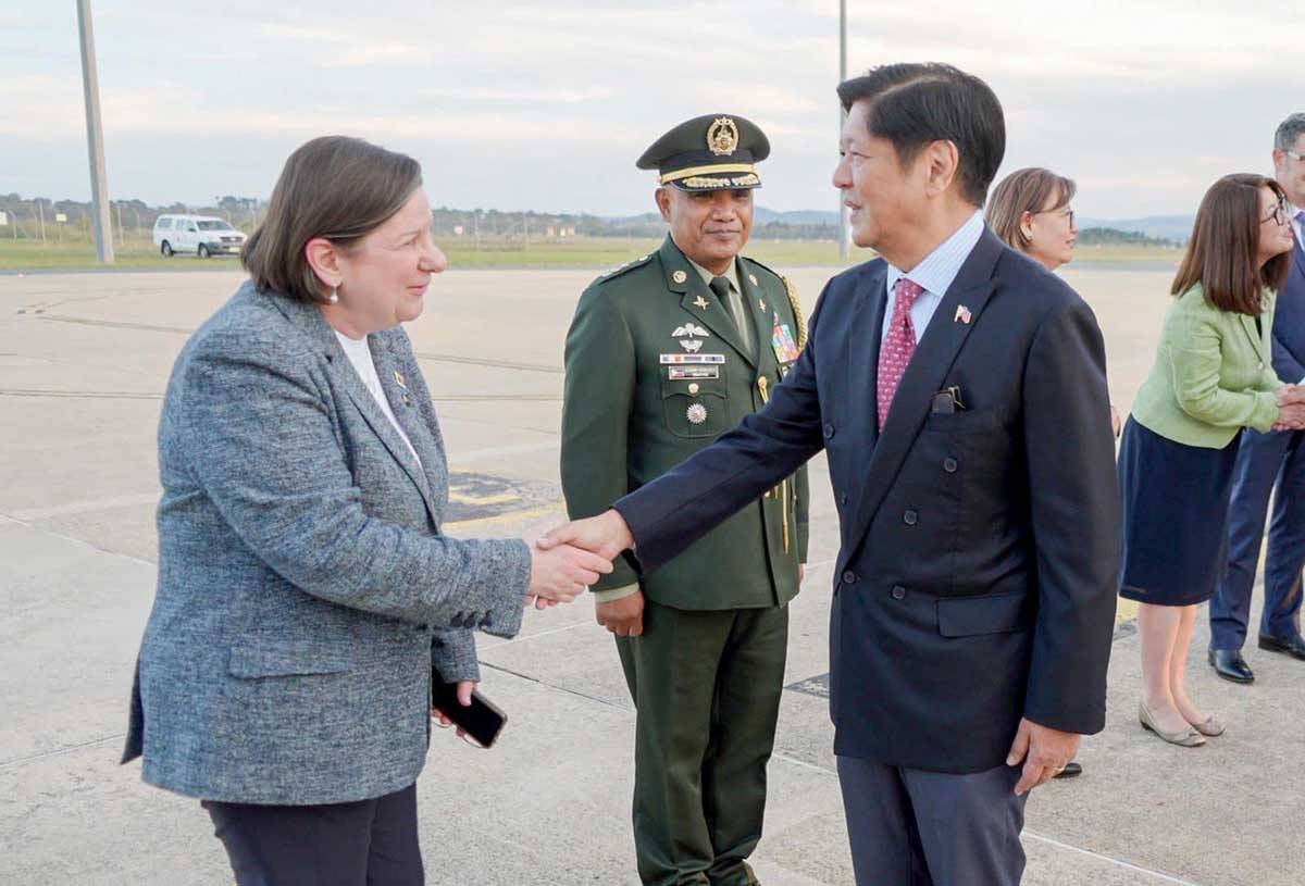 Marcos in Canberra President Ferdinand Marcos Jr. arrives in Canberra, Australia. Presidential Communications Office