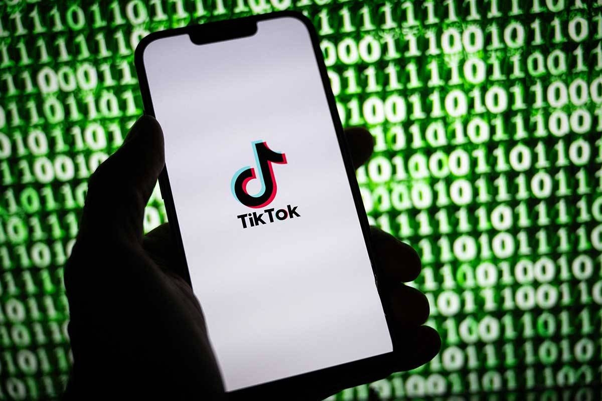 This illustration photograph taken on October 30, 2023, shows the logo of TikTok, a short-form video hosting service owned by ByteDance, on a smartphone in Mulhouse, eastern France. (Photo by SEBASTIEN BOZON / AFP)