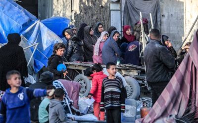 PH Calls for Unhindered Aid Delivery to Gaza Palestinians look for salvageable items amid tents and makeshift shelters that were destroyed in Israeli strikes in Deir El-Balah in central Gaza on March 2, 2024, as battles continue between Israel and the militant group Hamas.
AFP