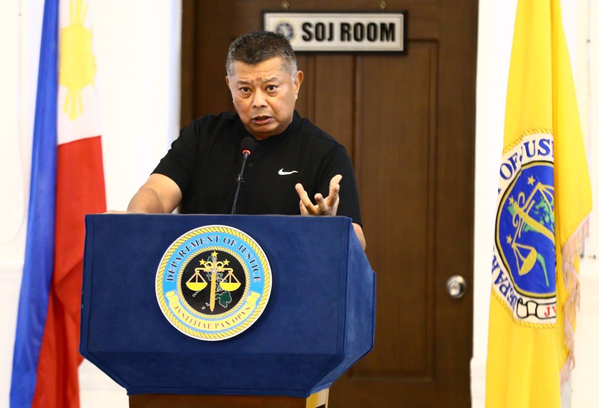 Justice Secretary Jesus Crispin Remulla. PHOTO BY MIKE ALQUINTO