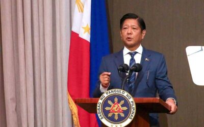 Marcos Stands Firm on Defending Philippine Territory Firm stance President Ferdinand Marcos Jr. talks during the Philippine Business Forum at the Asean-Australia Special Summit in Melbourne, Australia, on Monday, March 4, 2024.CONTRIBUTED PHOTO