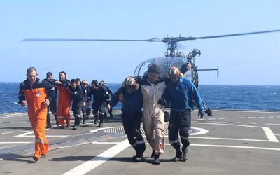 President Marcos Expresses Condolences to Families of Seafarers RESCUE
This handout photograph taken on Wednesday, March 6, 2024, and released by the Indian Navy shows the rescue operation of crew members of a Barbados-flagged bulk carrier by the Indian Navy after an attack by Yemen’s Houthi rebels. AFP PHOTO