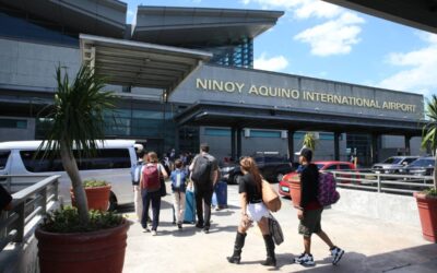 “PH Aviation Authorities and Local Airlines Prepare for Surge in Visitors on Holy Week” Passengers queue to enter the Ninoy Aquino International Airport terminal 3 in Pasay City on Saturday, February 24, 2024 while the airline staff carefully inspect their tickets. Ninoy Aquino International Airport (NAIA) was named the fourth worst gateway in Asia and the Middle East by business class travelers. PHOTO BY RENE H. DILAN