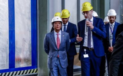 President Ferdinand Marcos Jr. tours the Siemens gas turbines plant in Berlin, Germany on Wednesday, March 13, 2024. Marcos, who is on a three-day working visit, met with German Chancellor Olaf Scholz to boost bilateral ties between the two countries. He also secured $4.2 billion investment deals from seven agreements between German firms and Filipino companies that were signed during a business forum. PHOTO BY YUMMIE DINGDING/ PPA POOL