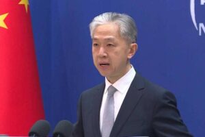 Foreign ministry spokesman Wang Wenbin. AFP Photo
