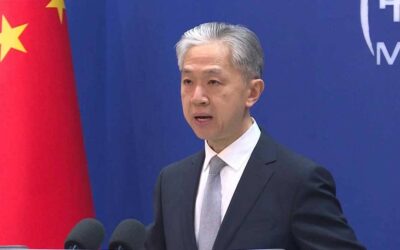 Foreign ministry spokesman Wang Wenbin. AFP Photo