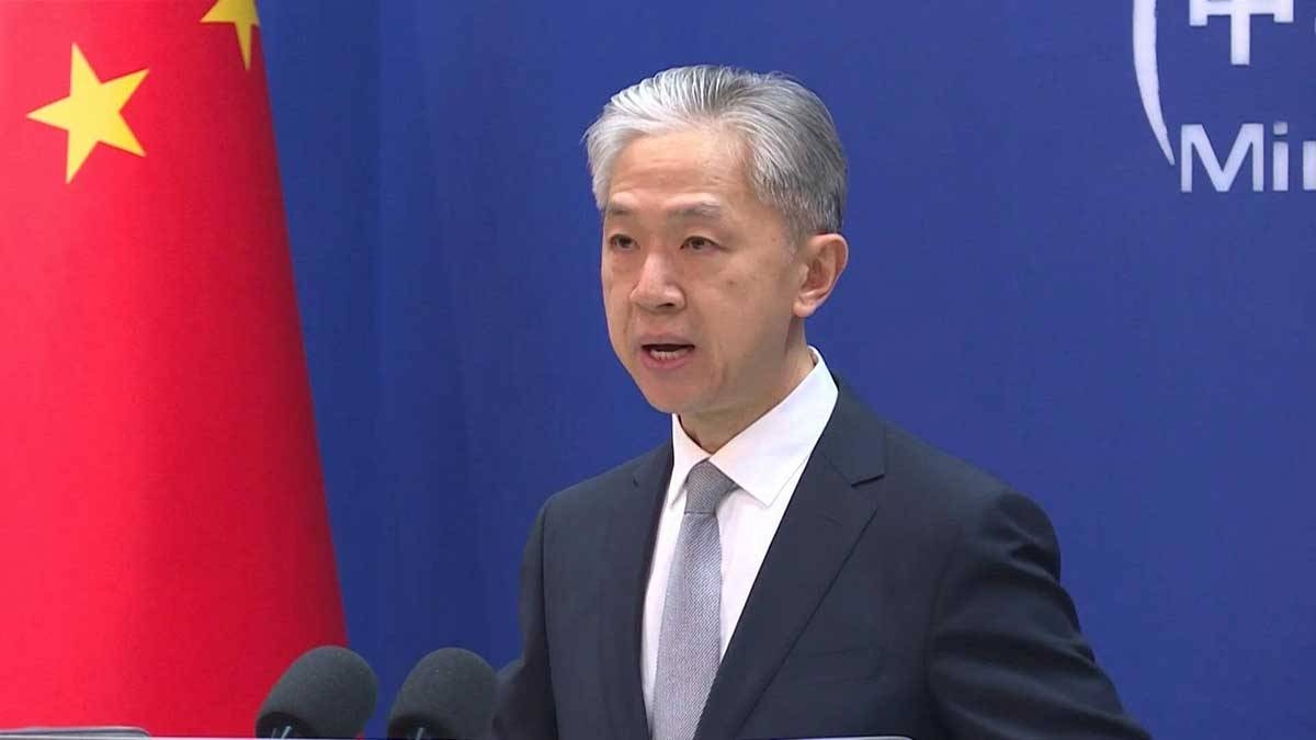 Foreign ministry spokesman Wang Wenbin. AFP Photo
