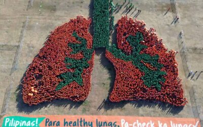 The Philippines Sets New Guinness Record for Largest Human Lung Formation WORLD RECORD The Philippines sets a new Guinness record for the largest human lung formation previously held by India. A total of 5,596 people participated in the event in Manila on Saturday, March 16, 2024, coinciding with World Tuberculosis Day. CONTRIBUTED PHOTO