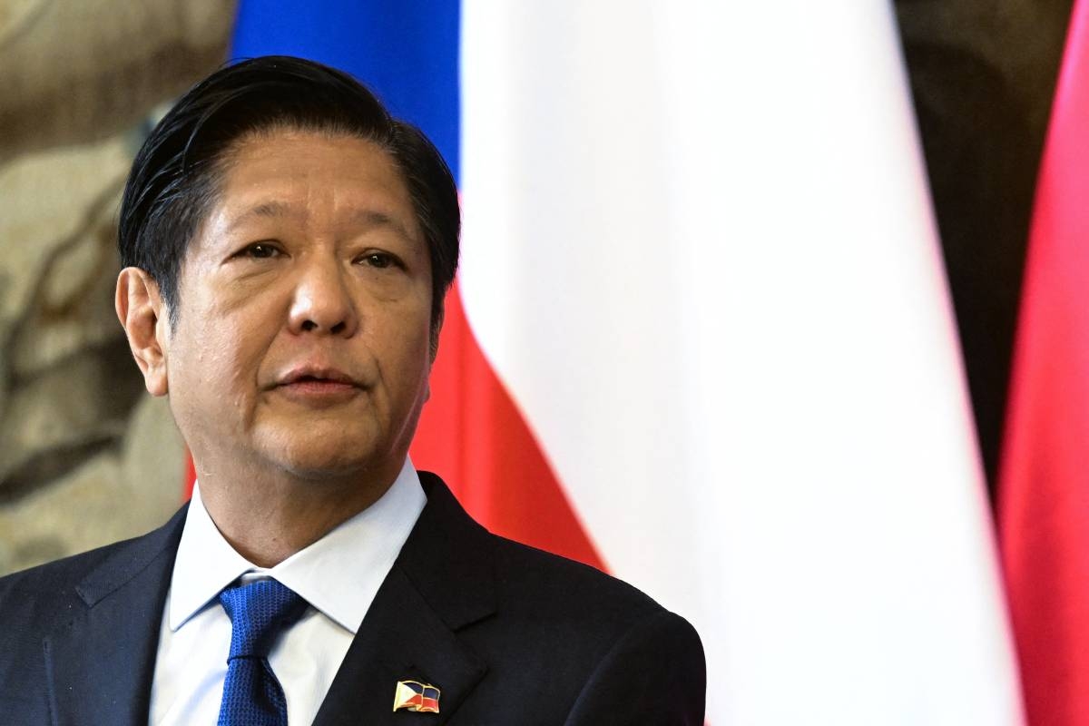 President of the Philippines Ferdinand Marcos addresses a joint press conference with the Czech President after their meeting at Prague Castle on March 14, 2024 in the Czech capital.
Michal Cizek / AFP