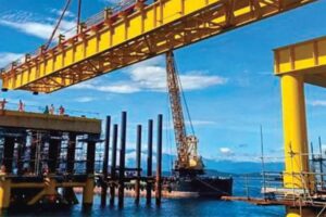 AG&P’s liquified natural gas (LNG) terminal under construction in Batangas. AG&P PHOTO