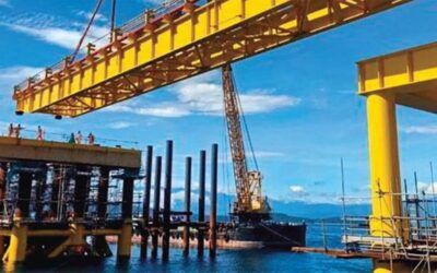 AG&P’s liquified natural gas (LNG) terminal under construction in Batangas. AG&P PHOTO