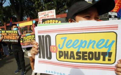 Members of Pasada Network, led by PISTON and MANIBELA, hold a protest rally against the government's PUV modernization plan outside the House of Representatives in Quezon City on Wednesday, Jan. 31, 2024. PHOTOS BY ISMAEL DE JUAN
