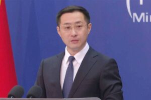 Foreign ministry spokesman Lin Jian. AFP Photo