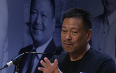 Sen. Joseph Victor  Ejercito bares alleged kickbacks from the Tupad program of the Department of Labor and Employment (DoLE) in San Juan City. The program seeks to provide financial aid to displaced or vulnerable workers. PHOTOS BY RENE H. DILAN