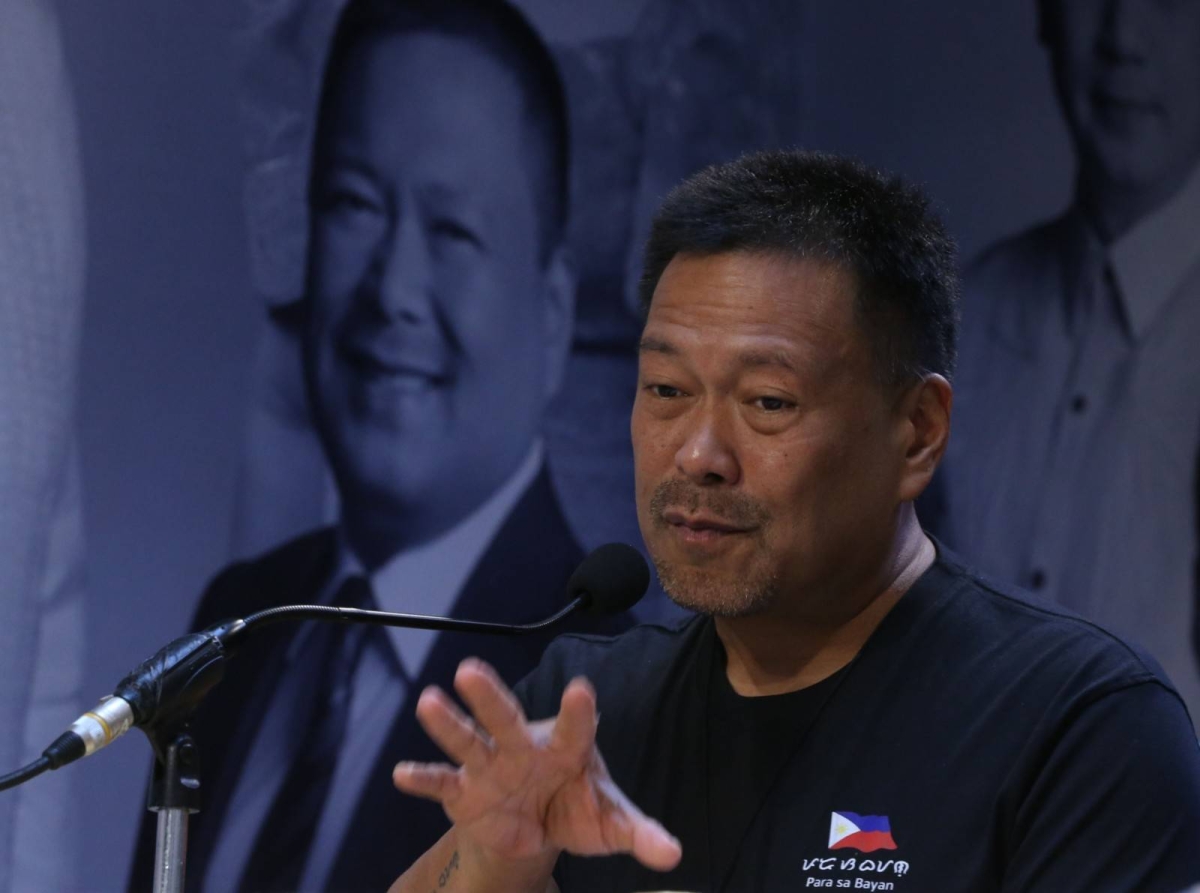 Sen. Joseph Victor  Ejercito bares alleged kickbacks from the Tupad program of the Department of Labor and Employment (DoLE) in San Juan City. The program seeks to provide financial aid to displaced or vulnerable workers. PHOTOS BY RENE H. DILAN