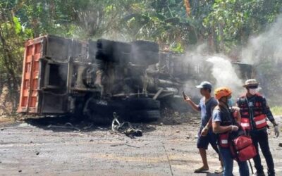 Tragic Road Collision Claims Multiple Lives in North Cotabato This handout photo taken and received on March 25, 2024 courtesy of Mark Dale Requita Montenegro shows an overturned truck following an accident in Antipas, North Cotabato. AFP PHOTO / Mark Dale Requita Montenegro