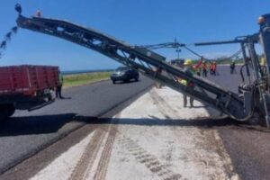 EMERGENCY. The runway of the Tacloban Airport on April 3, 2024. The repair has affected several flights. Photo courtesy Civil Aviation Authority of the Philippines via PNA