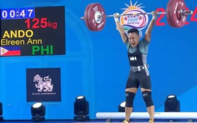 Elreen Ando Beats Hidilyn Diaz to Secure Olympic Berth Elreen Ando PHOTO FROM ELREEN ANDO’s FACEBOOK ACCOUNT