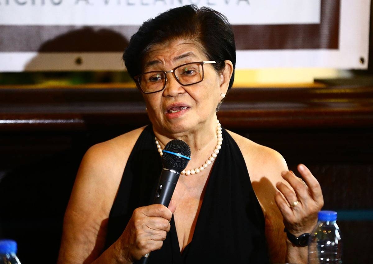 Former national security adviser Clarita Carlos. File Photo
