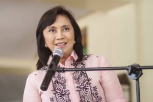 Photo by: Dj Diosina Vice-President Leni Robredo give his reaction regarding to the statement of Peter Joemel Advincula AKA "Bikoy" at the Office of the Vice-President in Quezon City on 23 May 2019.