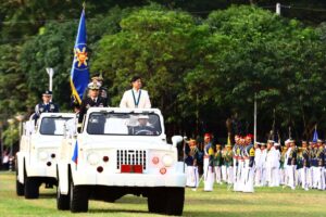 President Ferdinand Marcos Jr., as commander-in-chief, leads the celebration of the 88th anniversary of the Armed Forces of the Philippines at Camp Aguinaldo in Quezon City on Thursday, Dec. 21, 2023. Also present were AFP Chief Romeo Brawner Jr. and Defense Secretary Gilbert Teodoro.
PHOTOS BY MIKE ALQUINTO