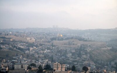 “Travel Advisory: Heightened Security Situation in Israel and the Region” A panoramic view of Jerusalem's Old City is pictured at dawn of April 14, 2024, after Iran launched a drone and missile attack on Israel. AFP PHOTO
