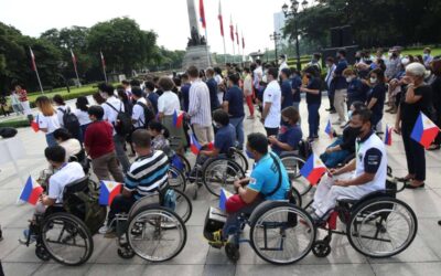 Persons with disabilities join the celebration of the 44th National Disability Prevention and Rehabilitation Week on July 18, 2022. PHOTO BY RENE H. DILAN