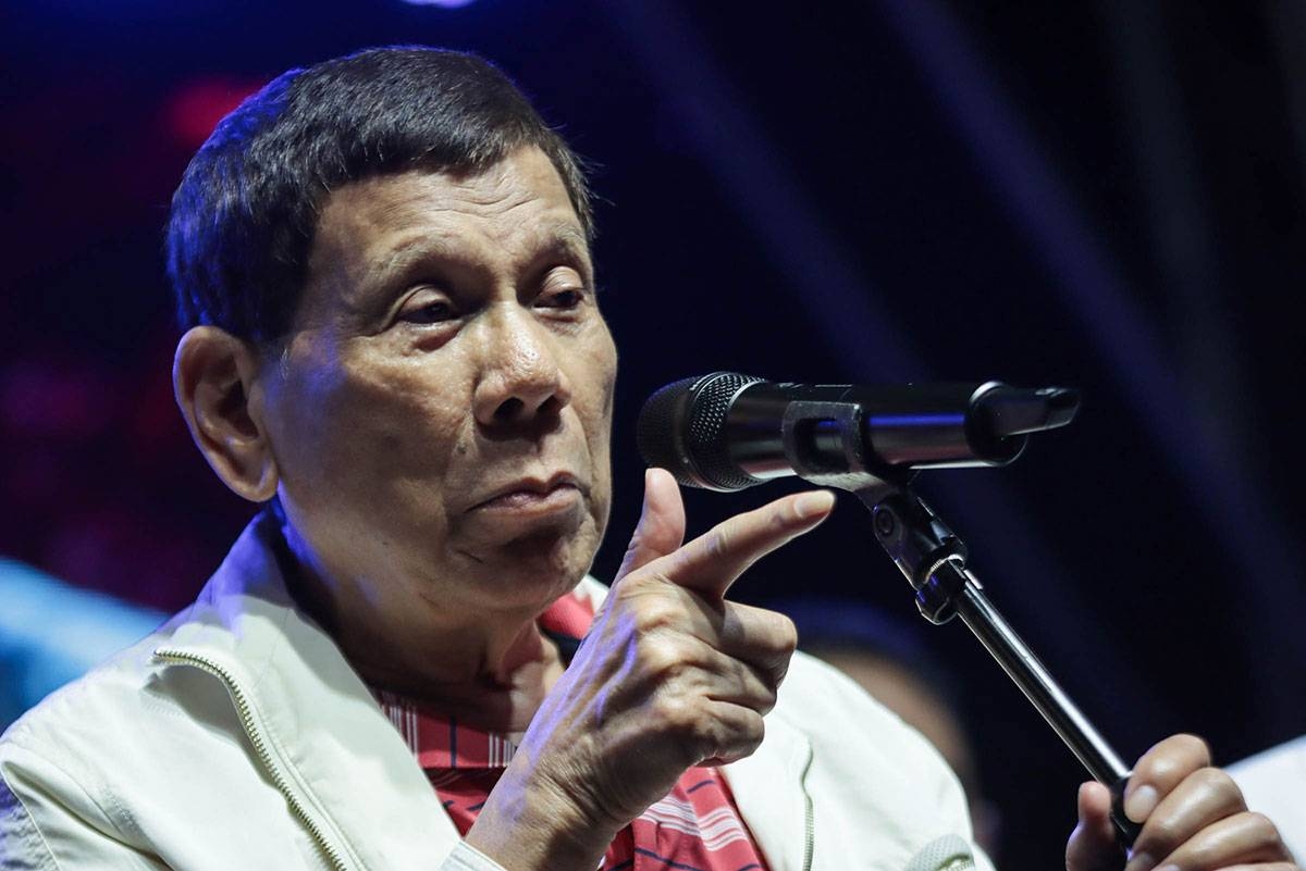 Former President Rodrigo Duterte. File Photo