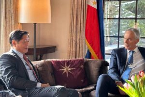 They meet again President Ferdinand Marcos Jr. meets with former UK prime minister Tony Blair in Davos, Switzerland on Tuesday, Jan. 17, 2023. Contributed photo