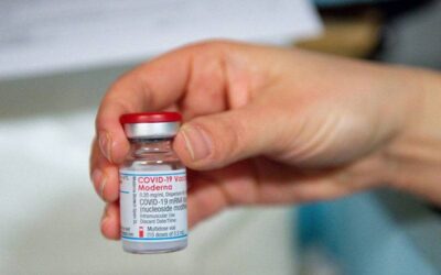 This file photo shows a vial of Moderna Covid-19 vaccine. AFP PHOTO