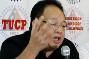Trade Union Congress of the Philippines (TUCP) Vice President Luis Corral
